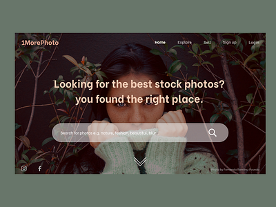 1MorePhoto Web App Concept