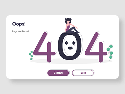 DailyUI: 008 - 404 Page 404 404 error page 404page daily 100 challenge daily ui dailyui illustration ui ui ux ui design uiux webdesign