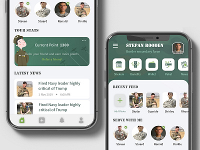 Army App Design app app design army soldier soldiers ui ux