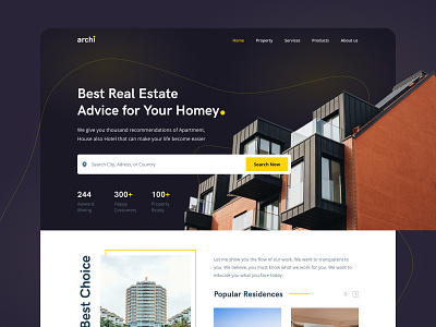 Real Estate Agency - Landing Page apartment architect architecture building house interior landing page property property management real estate real estate agency realestate website