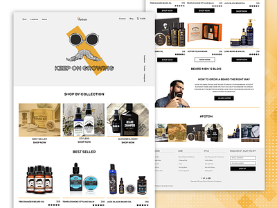 Beard Care Website Design beard care beard design beard website design minimalist design ui ui design ui ux design ux web design