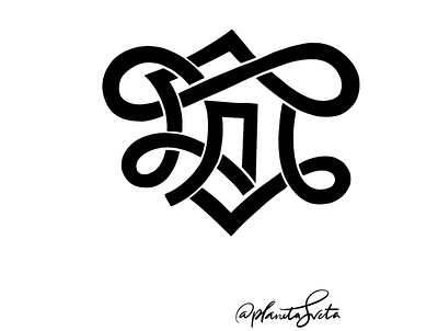 Монограмма с инициалами branding cyrillic design graphic design labeldesign lettering logo print vector