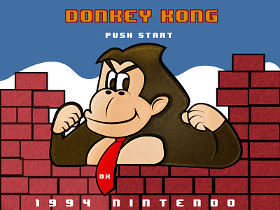 Donkey Kong adobe illustrator design digital art digital painting digitalart illustration illustration vector vector