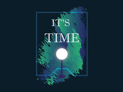 It's Time branding design illustration typography vector