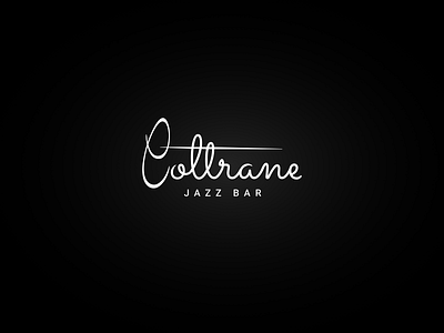 Coltrane Jazz Bar bar branding design designs jazz jazz bar logo simple sketch typography vector