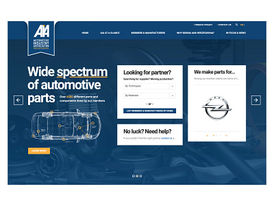 Automotive Industry Association of B&H automotive branding car design illustration ui ux vector web web design web site