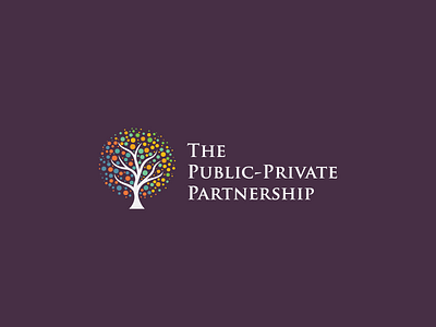 The Public Private Partnership abstract brand identity leaves logo nature tree