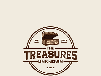 The Treasures Unknown Logo emblem logo treasurebox