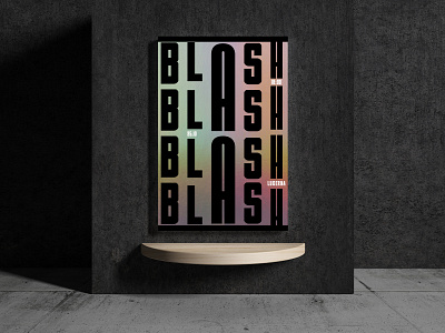 Band Blush in Prague graphic design illustration typography