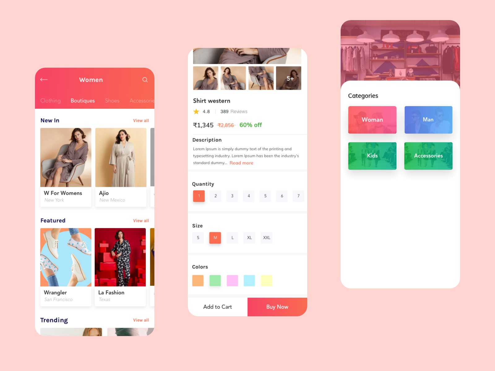 Fashion App UI concept by GoProtoz - Design Studio on Dribbble