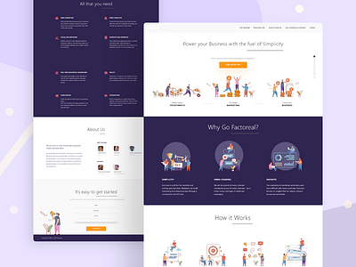 Factoreal website #ui design best ui branding clean clean ui designs illustration interaction design landingpage minimal trending ui uiux ux web design webdesign website website design websites