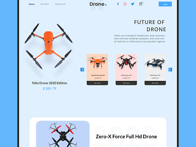 Future of drones - Drone-X 2020 2d app blue branding design dribbble drone drones future drone illustration interaction design minimal shop ui shopify store ui ui design ux web design website