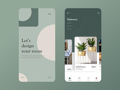 A home décor mobile application design app design interaction design trending ui ux
