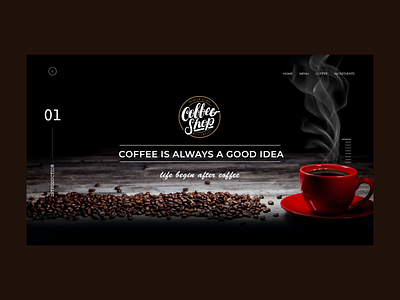 coffee shop website design