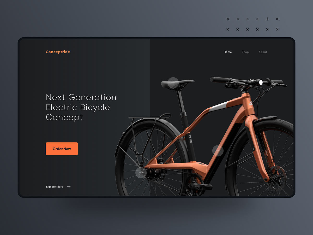Bicycle site Concept designs, themes, templates and downloadable