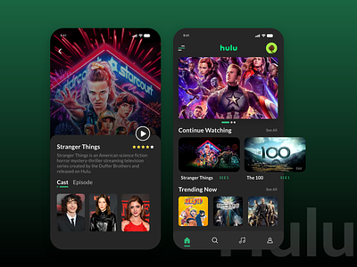 Hulu app redesign concept