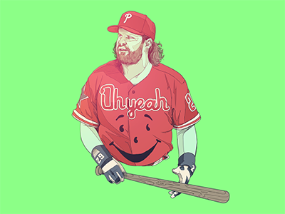 May 26 - Phillies vs Reds by Tim Hamilton on Dribbble