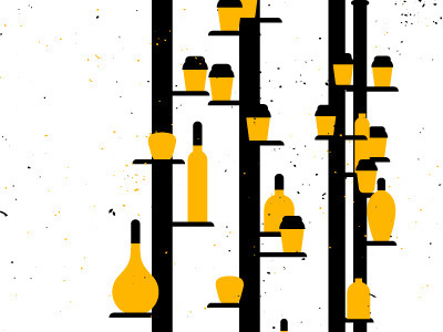 Drinks bar beverages drinks illustration illustrator vector yellow