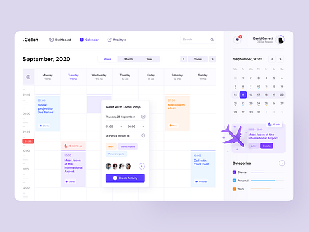 Collon - Calendar by Victor Nikitin on Dribbble