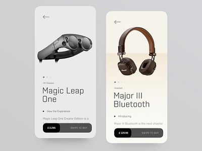 Gadgets Store. Product Card app e commerce fireart fireart studio mobile product card store ui ux