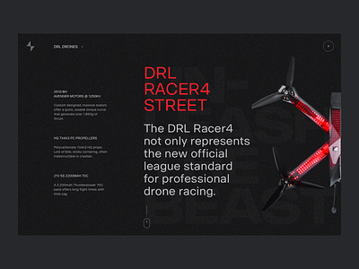 DRL Drones concept drones fireart fireart studio landing ui