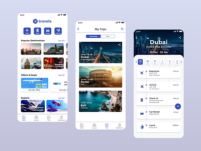 Travela - Travel App Concept