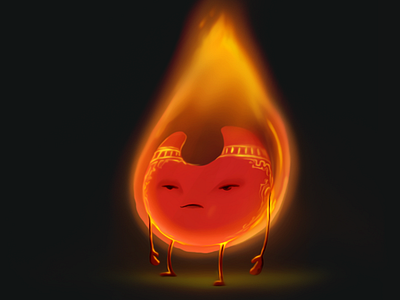 Spark - fire character 3d 3d animation characterdesign concept art illustration