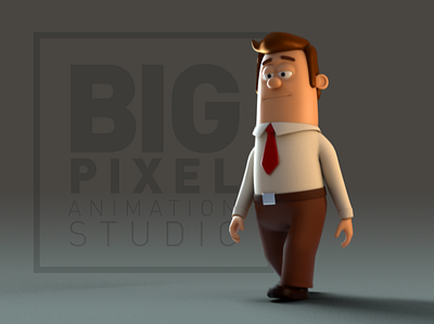 Mr Bigpixel 3d animation characterdesign