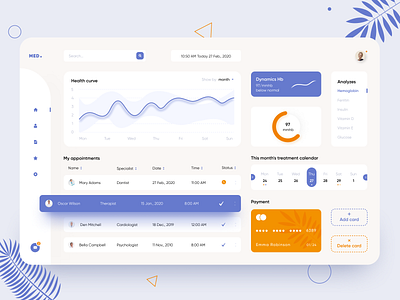 Medical CRM - App Design by Anastasia on Dribbble