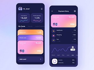 Mobile bank - App Design by Anastasia Golovko on Dribbble