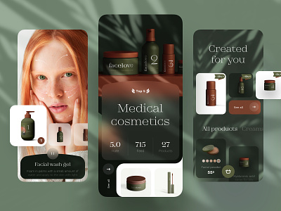 Medical Cosmetic - Mobile App app app design cosmetic cosmetics medecine medical medical care medical design mobile app mobile app design mobile design mobile ui