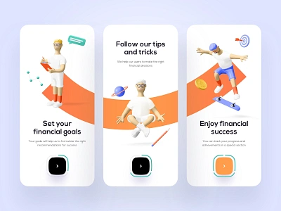 Onboarding for finance - Mobile App app app design bank banking finance finance app finances financial financial app fintech mobile app mobile app design mobile design mobile ui