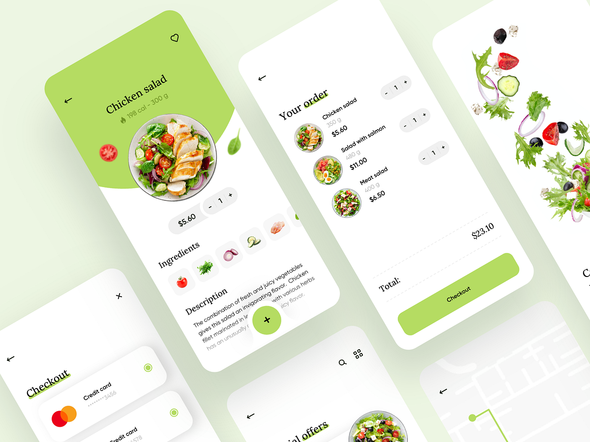 Food Delivery service - Mobile App by Anastasia on Dribbble