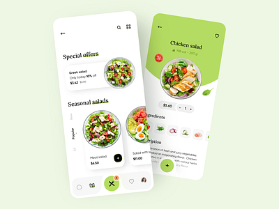Food Delivery service - Mobile App by Anastasia Golovko on Dribbble