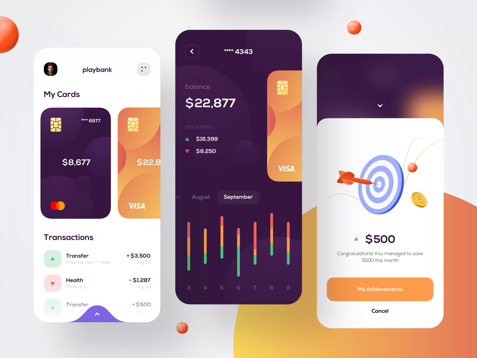 Mobile bank - Mobile Design by Anastasia Golovko on Dribbble