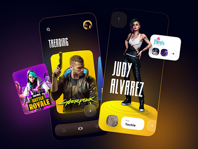 Game app - Mobile App app app design game game design gamer games mobile app mobile app design mobile design mobile ui ui design