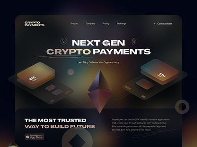 Crypto Payments - Web Design bitcoin blockchain crypto cryptocurrency ethereum wallet web web design webdesign website website design