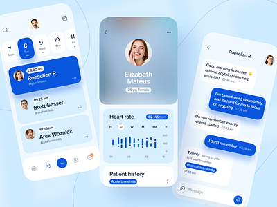 Healthcare service - Mobile app app app design doctor healthcare healthcare app medical medical app medicine mobile app mobile app design mobile design mobile ui