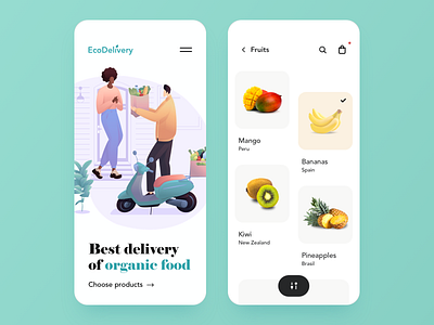 Organic Food Delivery - Mobile App