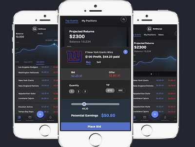 Sports Betting Mobile App design graphic design illustration mobile app design mobile design product design sports sports betting sports brand sports design sports logo ui ux visual design