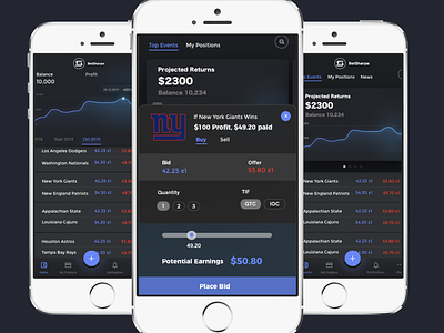 Sports Betting Mobile App