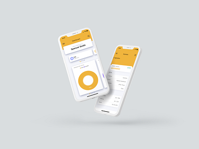 Reagan Mobile App app dashboard design ui ux