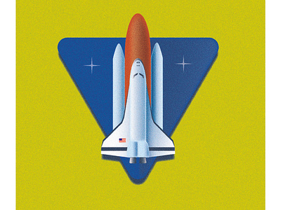Spacecraft icon illustration vector