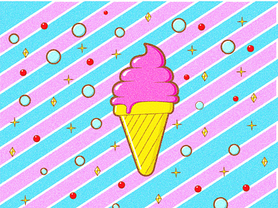 Ice Cream design illustration illustrator pop art vector