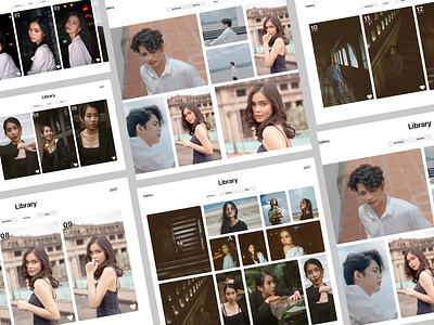 Gallery Web design photographer ui uiux ux