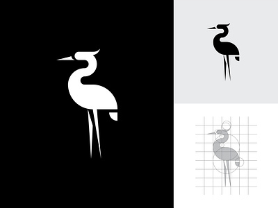 Heron logo design