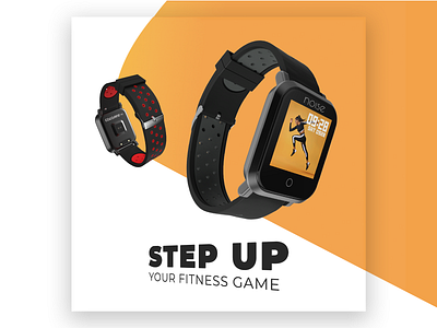 Another smartwatch ad adobe photoshop advert advertisement branding concept design flat graphic design smartwatch typography watch