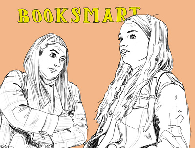 Booksmart drawing illustration