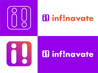 Inf!navate - Logo Exploration brand brand design brand identity branding business icon illustrator logo logo design logodesign logos logotype technology