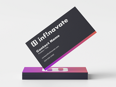 Inf!navate Business Card Exploration brand brand design branding branding design business card business cards businesscard design designer designs logo mockup mockups photoshop technology